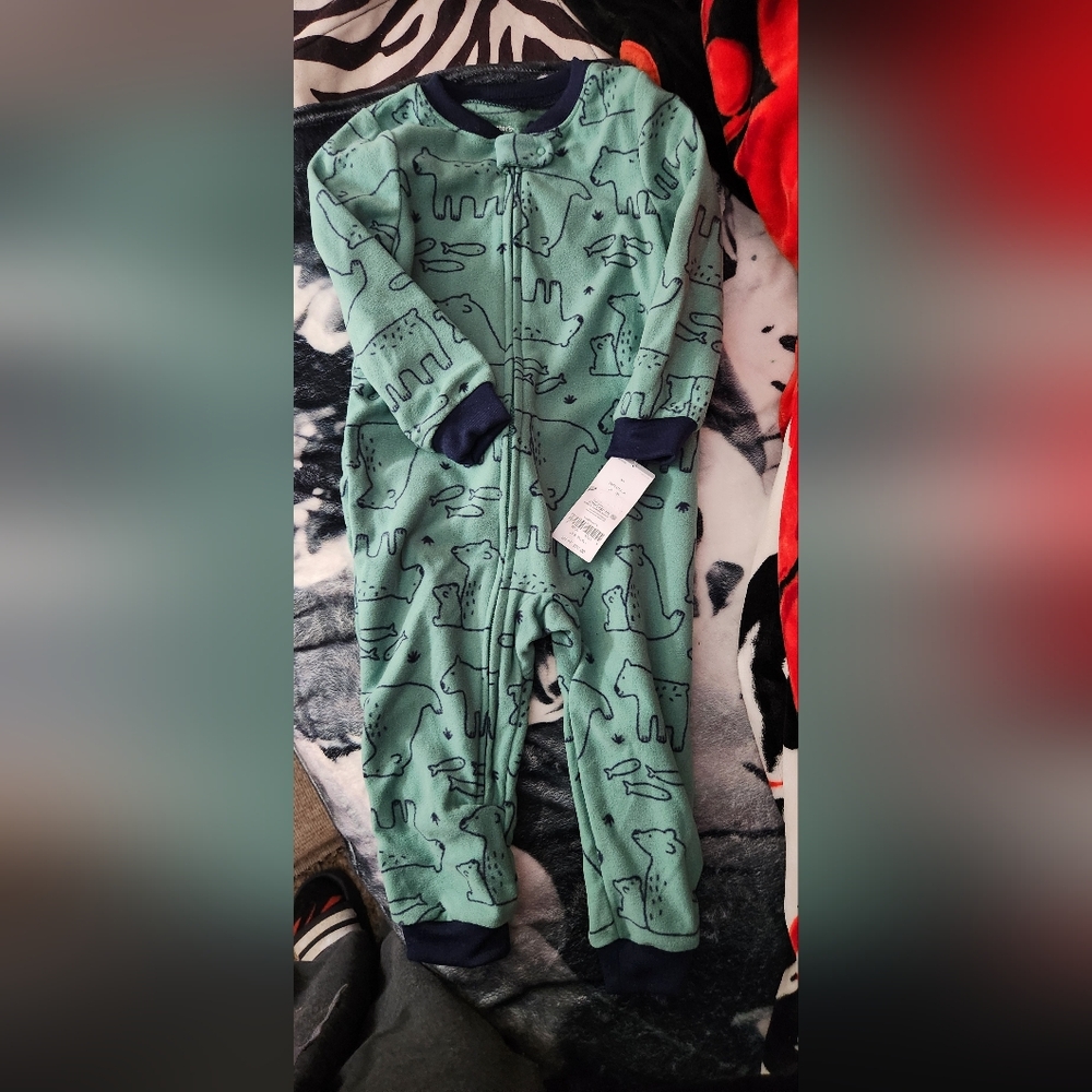 Fleece sleeper pajamas size 2t